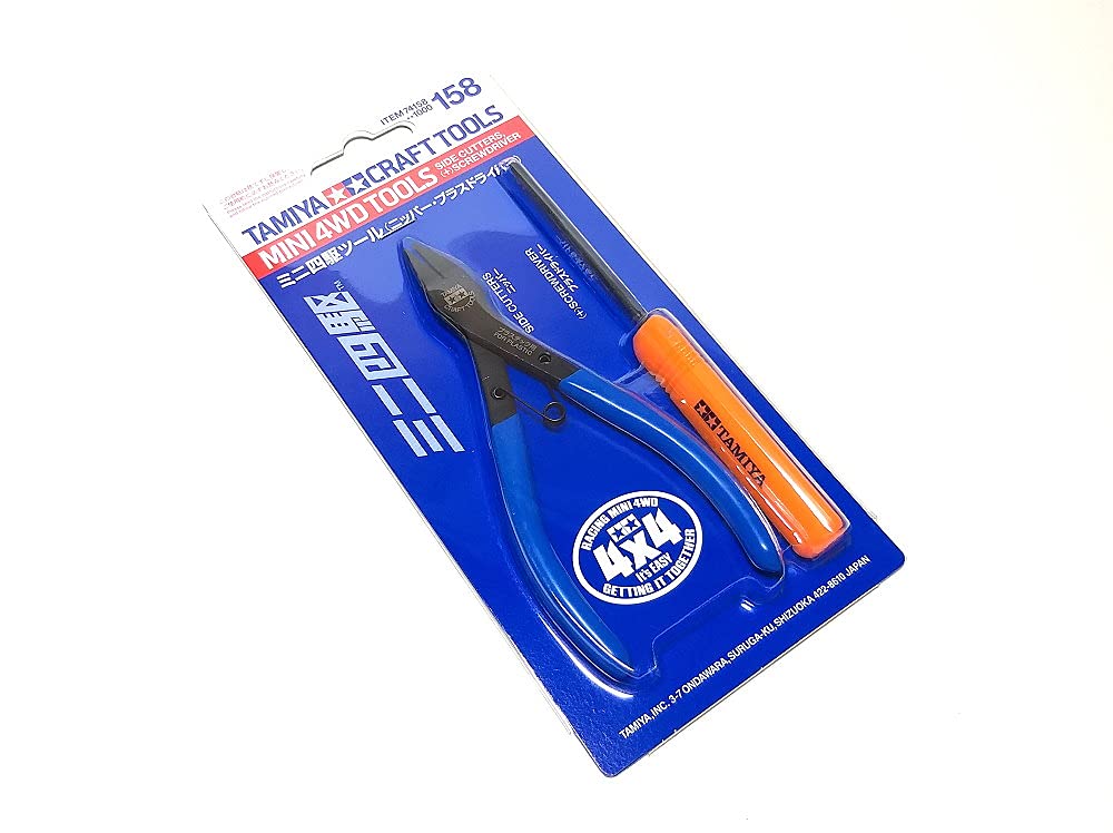 Outils Mini 4WD Tamiya pince coupante et tournevis pour atelier de modélisme