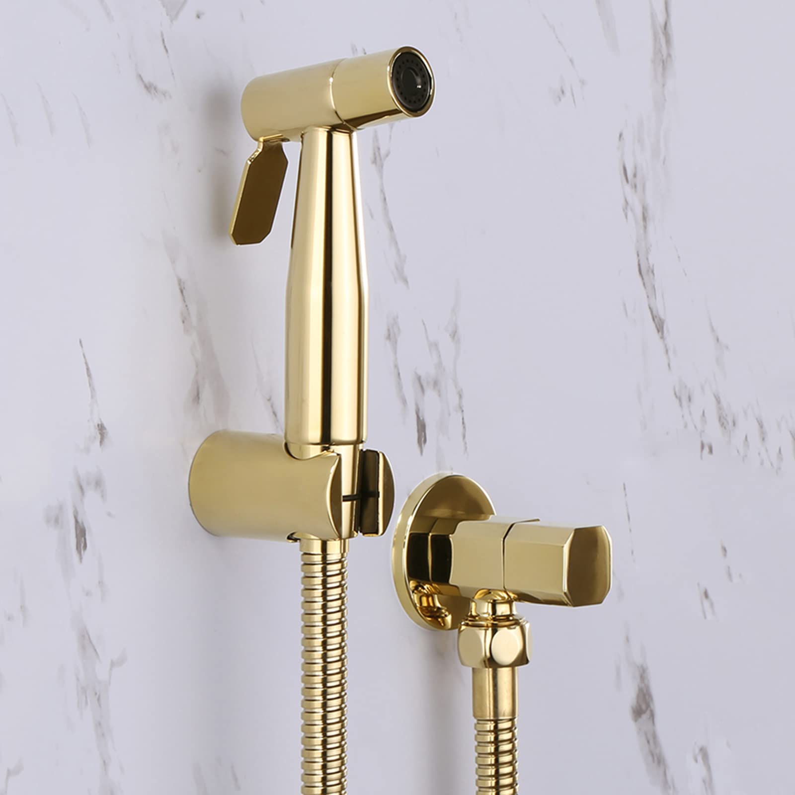 Set doccia multifunzione per WC, bidet con rubinetto a parete, rubinetto dell'acqua fredda per WC, vasca per animali domestici e cura del corpo, facile da inserire e versatile