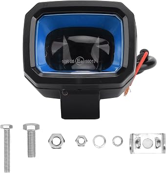 Forklift Safety Light, LED Safety Light, LED Warning Light, Warehouse Forklift Truck Safety Light Zone Warning Light 6000K High Brightness Aluminum Alloy DC 12V Blue