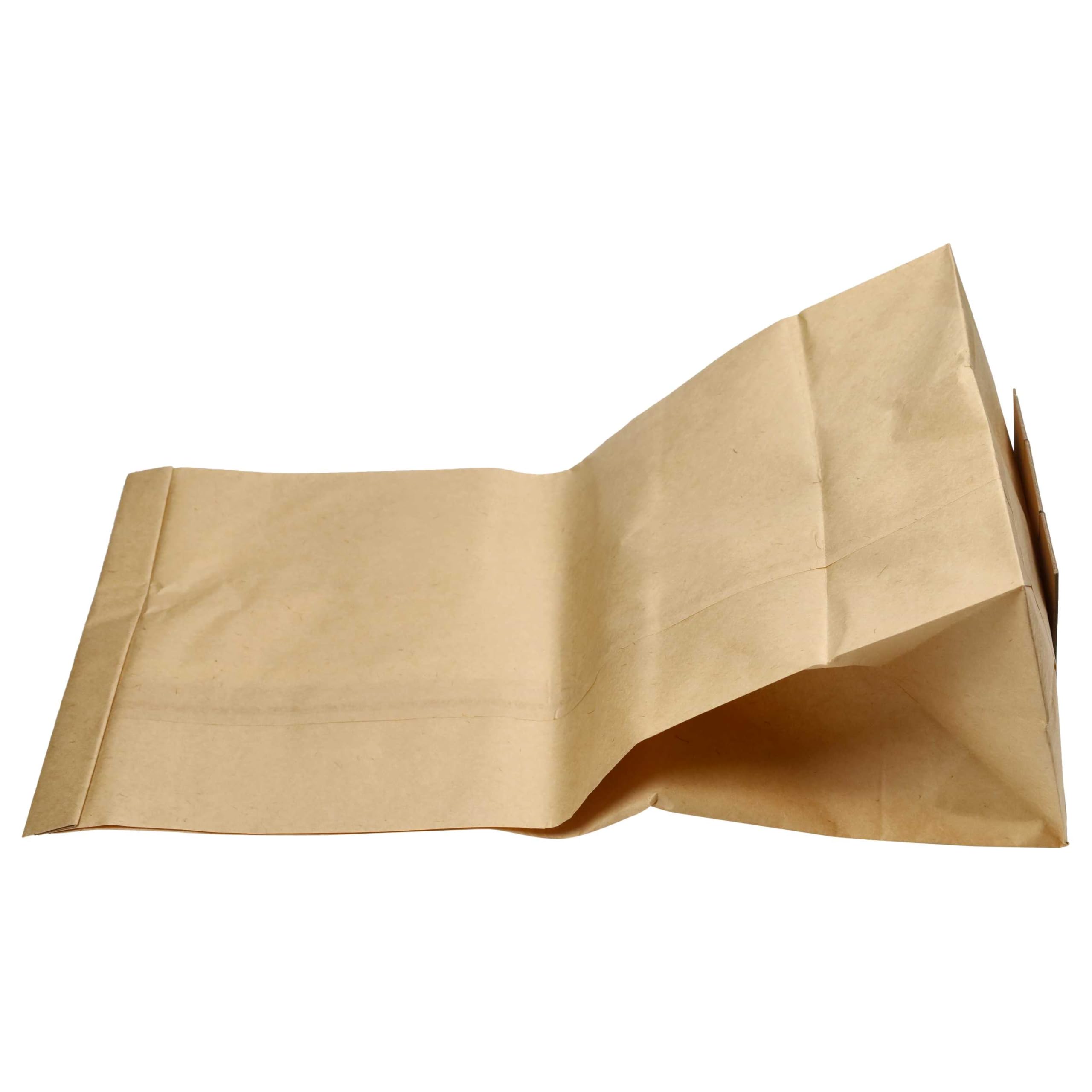 vhbw 100 x worek do odkurzacza kompatybilny z odkurzaczem Saltix Nilfisk – 27 cm x 27 cm, brązowy