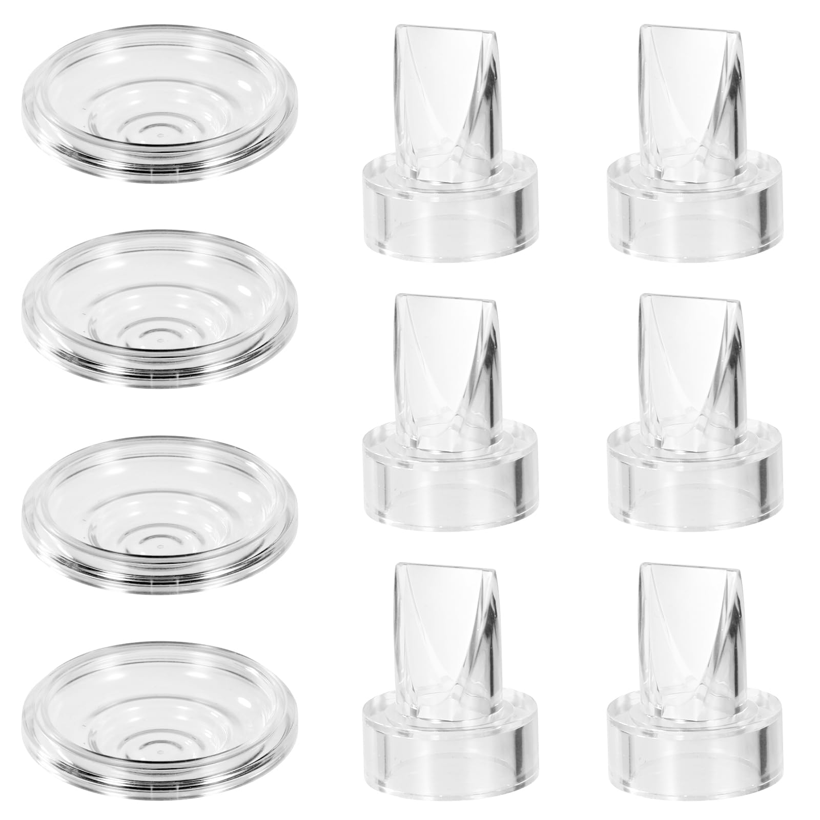 10pcs Breast Pump Replacement Parts for Momcozy S12 Pro/S9 Pro, Include 6pcs Silicone Duckbill Valves and 4pcs Silicone Diaphragms BPA-Free Wearable Breast Pump Accessories