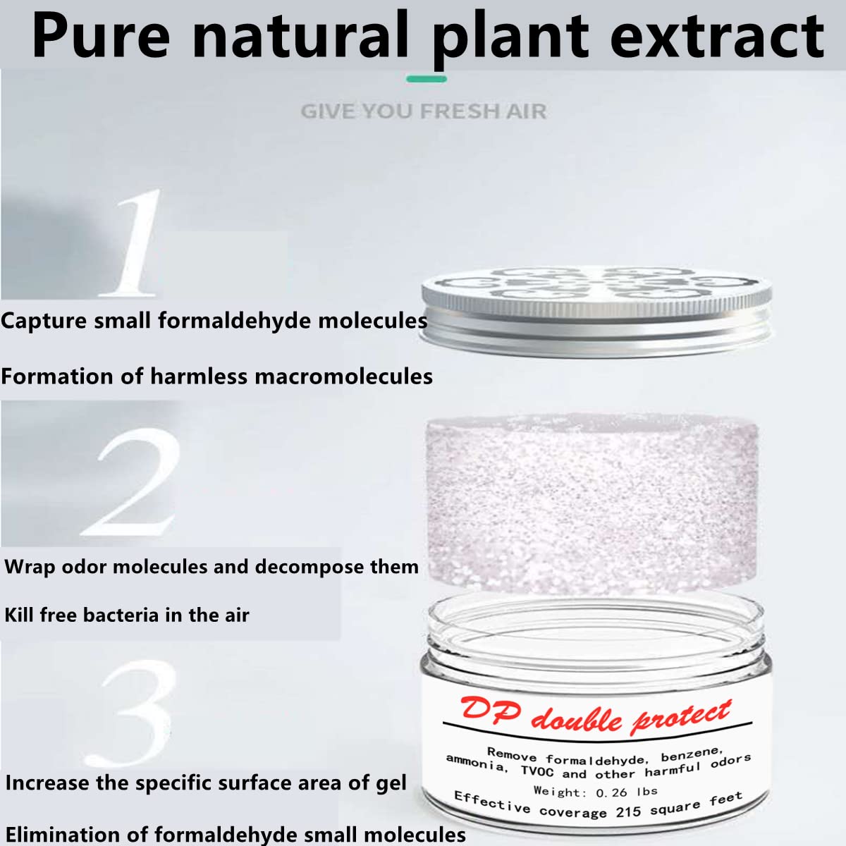 Formaldehyde removal magic box office bedroom wardrobe kitchen new house car room strong purification filtration benzene ammonia TVOC formaldehyde odor Purified air agent