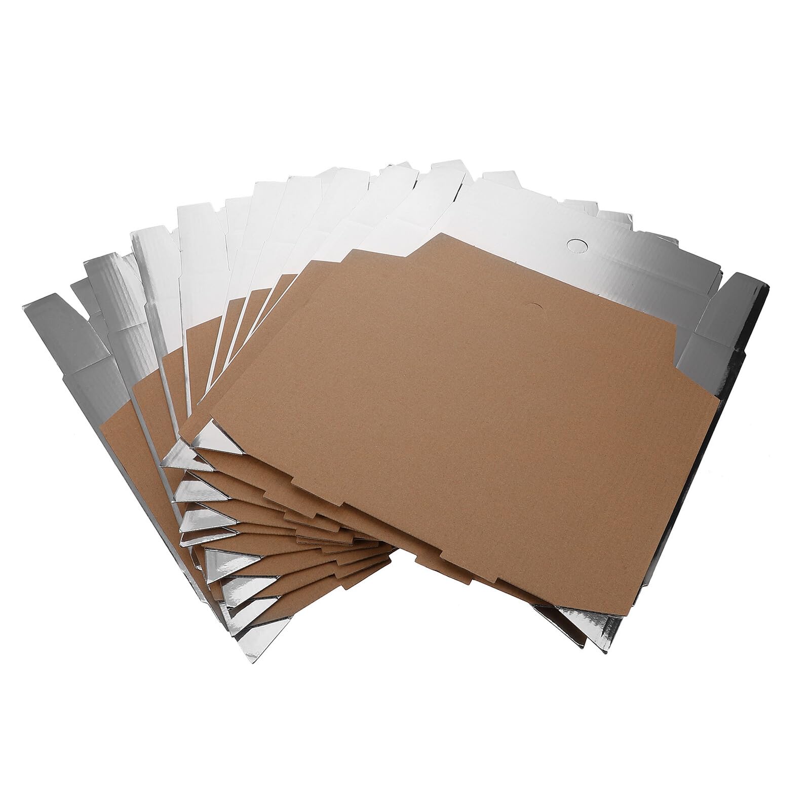 10 Cajas de Pizza para Llevar Resistentes, Prácticas y Fáciles de Almacenar, Caja de Cartón para Envío de Comida Rápida