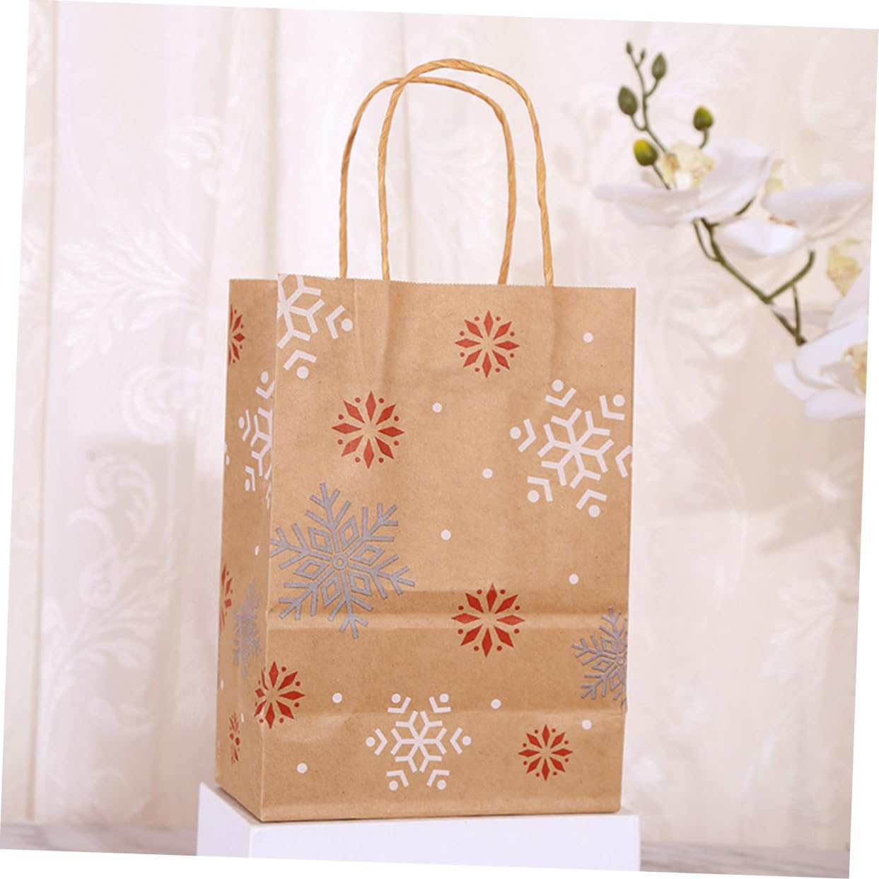 OUNONA 3 Set Sacchetto Di Carta Kraft Natalizio Borsa Per Bomboniere Borse Di Natale Bustine Natalizie Regalini Christmas Bags Sacchettini Bomboniere Trattare Le Borse 20 Pezzi * 3