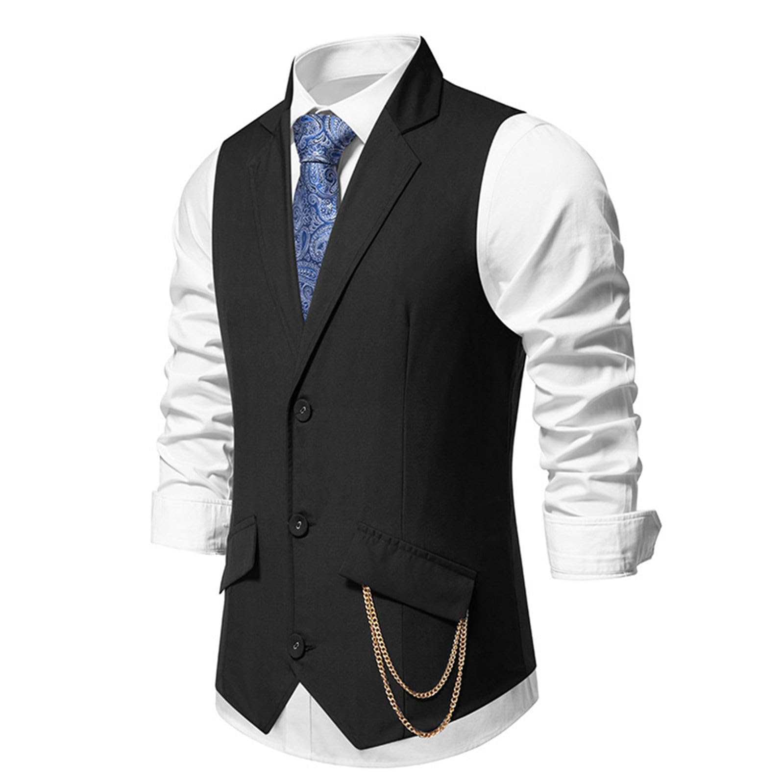 Gilet da uomo rosso scuro, gilet tradizionale da uomo, beige