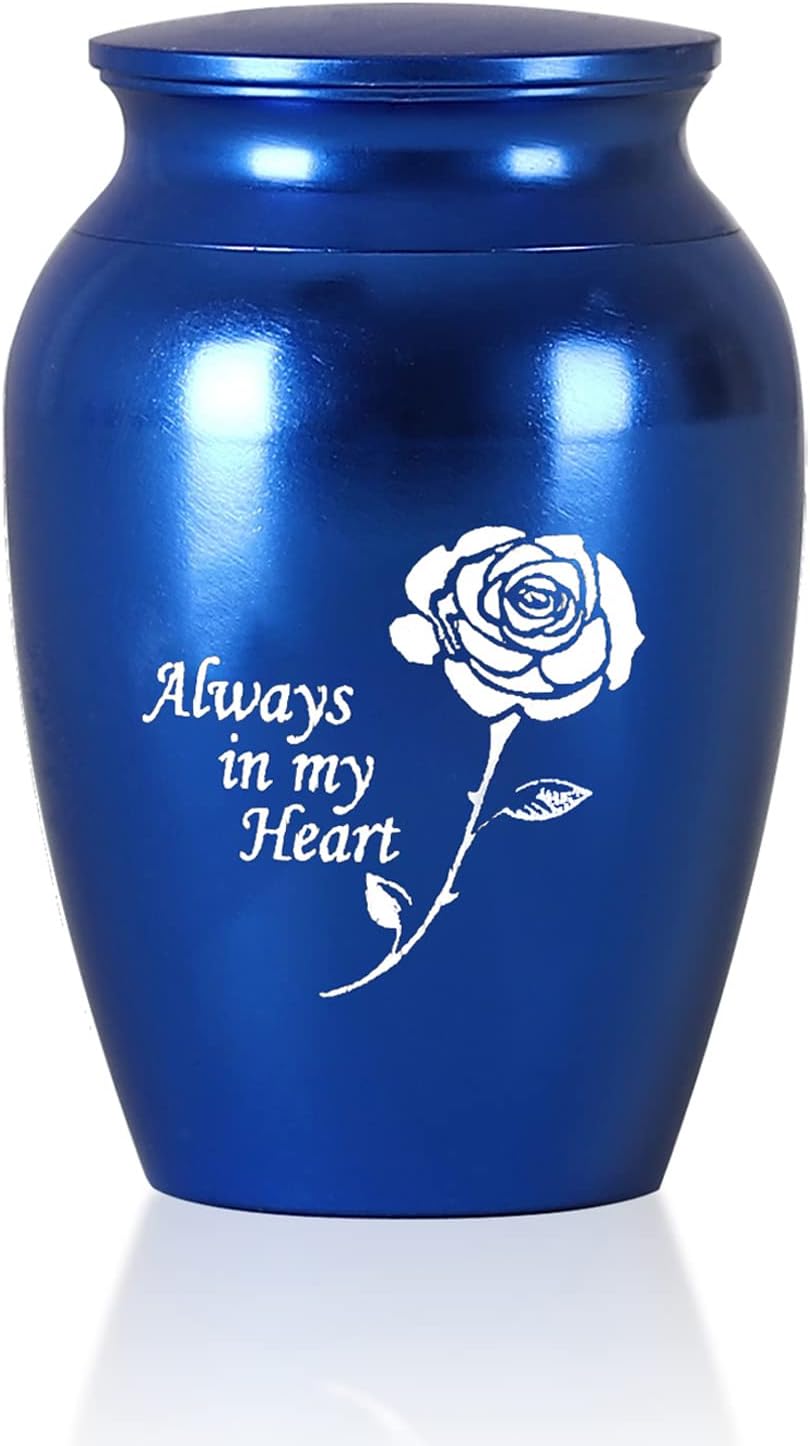 Small Urns for Human Ashes with 1PC Free Necklace, 2.75In