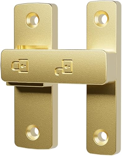 Miniatura 4 de Cerradura de pestillo abatible resistente de 90180 grados deslizanteoscilante para puerta, granero, garaje, jardín, valla, cobertizo y gabinete de