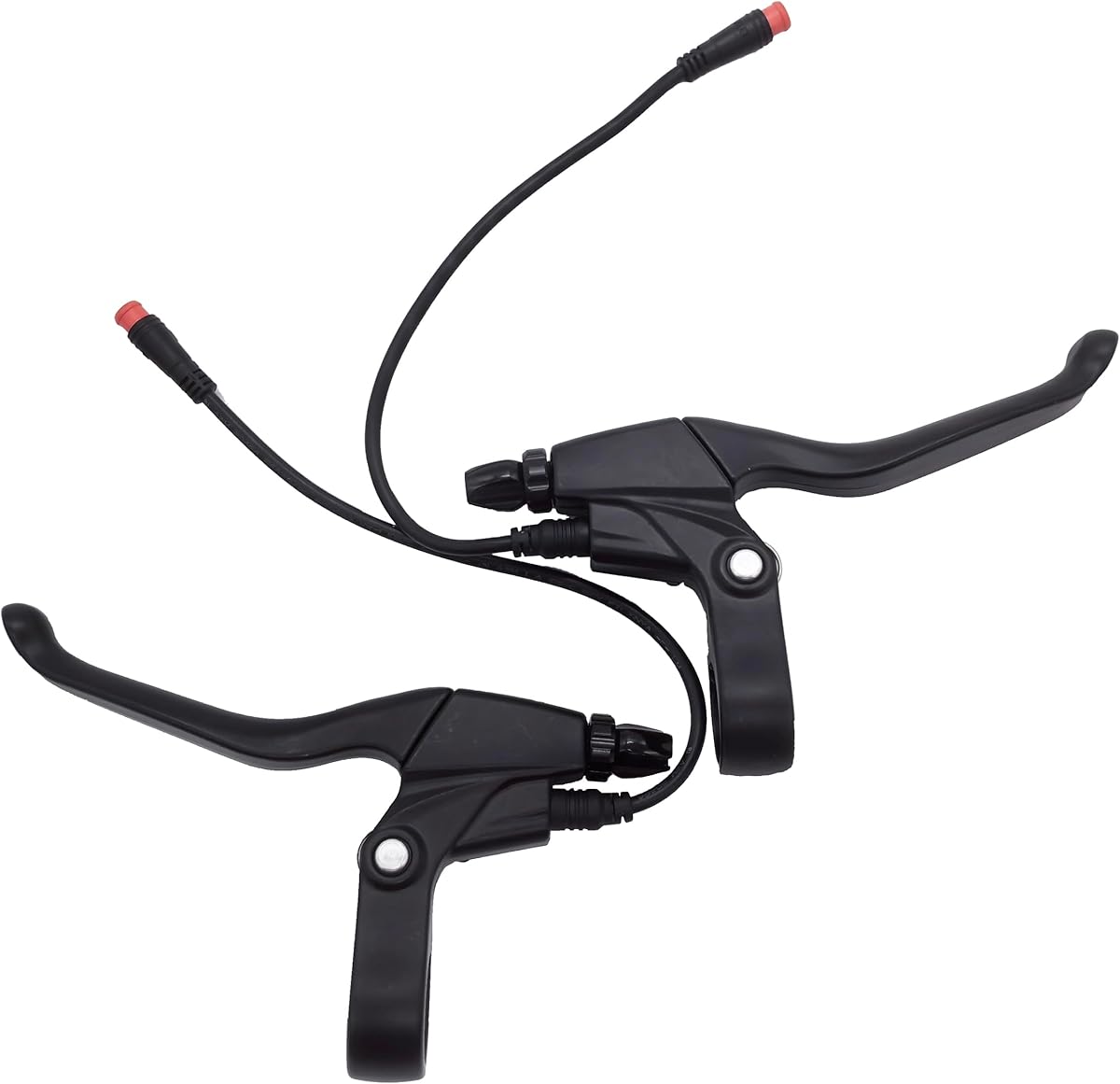 E-Bike Brake Lever, Brake Grips for Electric Bike or E Scooter,Ebike Accessories Cut Off Power When Brakes Ebike Parts (2PIN Waterproof Connector 20cm)