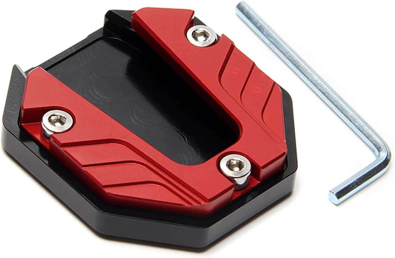 EIZOFKWM Motorcycle Kickstand Foot Support Side Stand Enlarger For BMW R1200GS LC 13-16, Bracket Accessories,Red