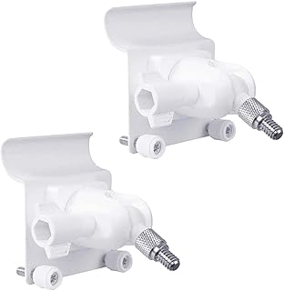 HOLACA [Upgraded Version] Vinyl Siding Clips for Arlo Ring Roelink ZUMIMALL Eufy Security Camera, Hanger Hooks for Mounting Security Camera, Weatherproof Stainless Steel Material (2 Pack, White)