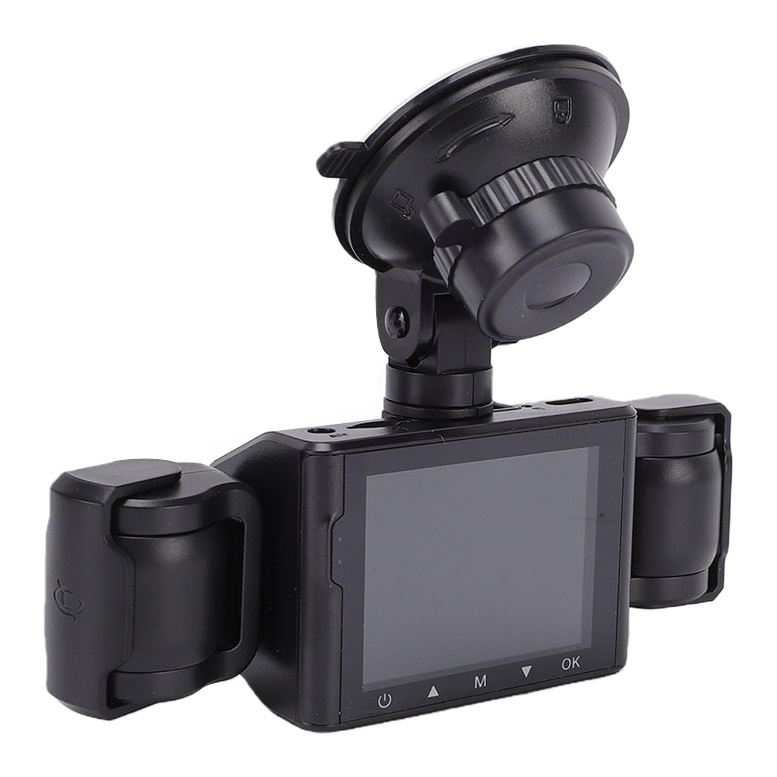 Cocoarm Telecamera da Cruscotto 4 1080P con Copertura a 360 Gradi e | Design a 4 Lenti, Batteria da 150mAh, Schermo da 2,4 Pollici, Supporta Scheda Fino a 64GB, Installazione facile.