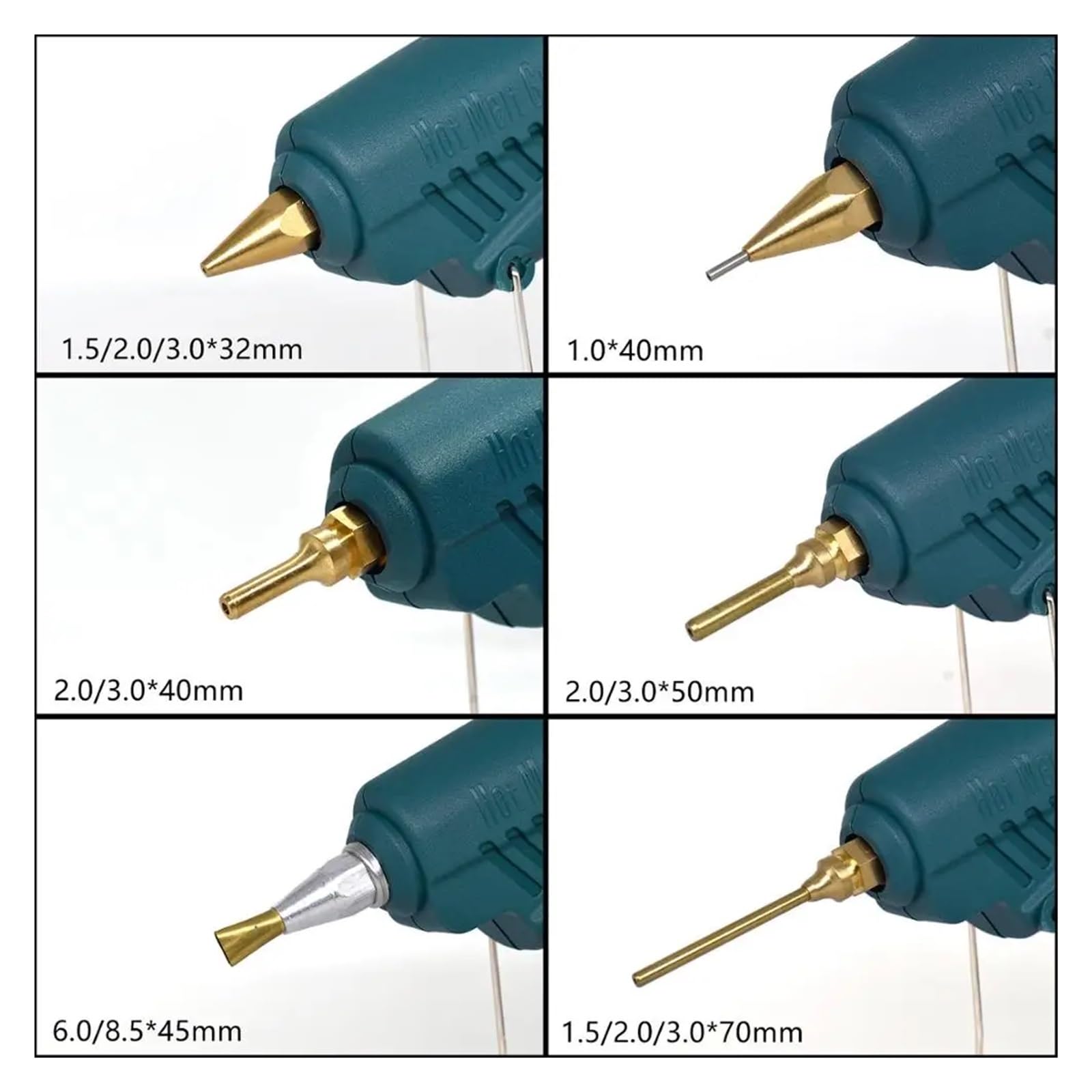 Pistola per colla a caldo per lavori artigianali, Pistola for colla a caldo, KIT di strumenti 15 IN 1 Pistola in silicone, interruttore 50W/OFF/150W for riparazioni artigianali Uso fai da te Ugello in