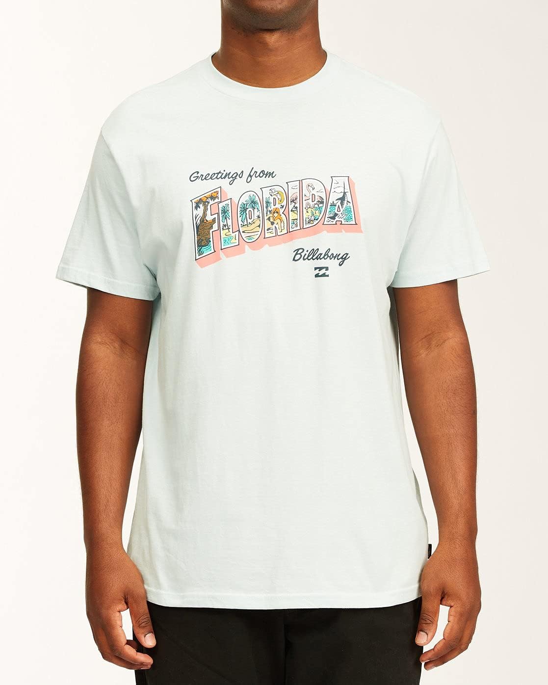 Billabong Greetings Florida T-Shirt - Costal Blue