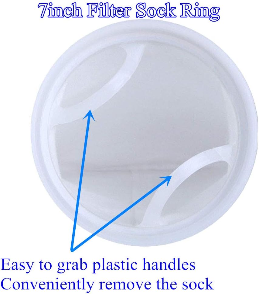 Filter Socks 7 Inch Ring by 32 Inch Long 100 Micron - Liquid Filter Sock Bag for Industry,Water Aquarium