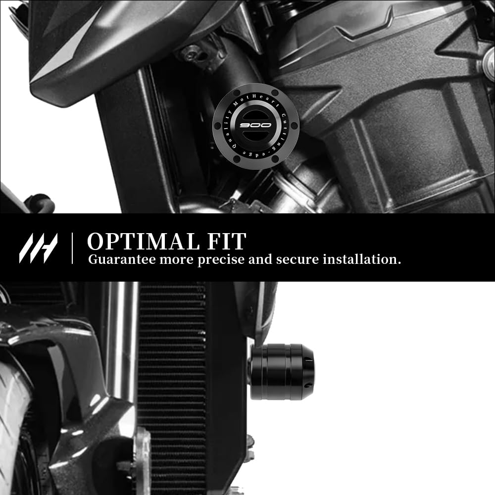 Motorrad Sturzpads für Z900 2017-2026 Z900RS 2018-2026 Rahmenprotektoren Crash Pads Schwarz