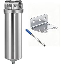 Stainless Steel Filter Housing for Whole House Water Purification, 10" C Housing-3/4NPT, NSF Certified, 1 Count