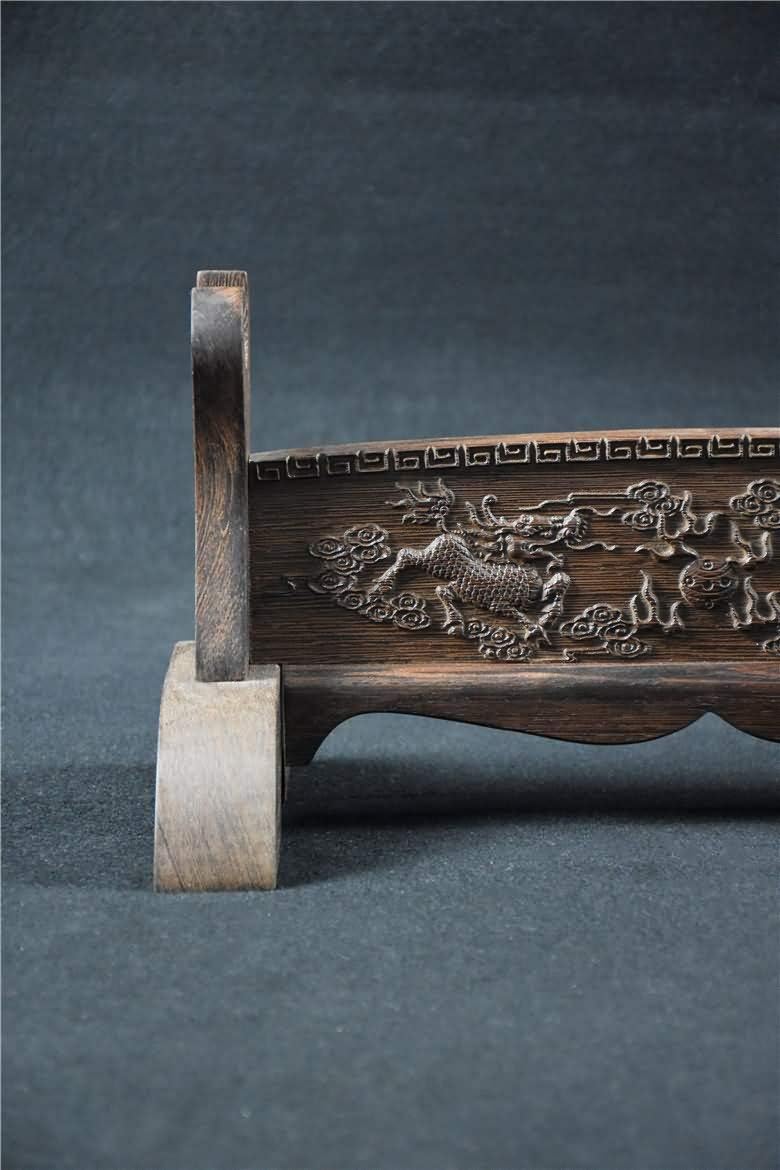 Japanese Samurai Katana Sword Rosewood Stand/Chinese Sword Wooden Shelf Rest,Carving Pattern