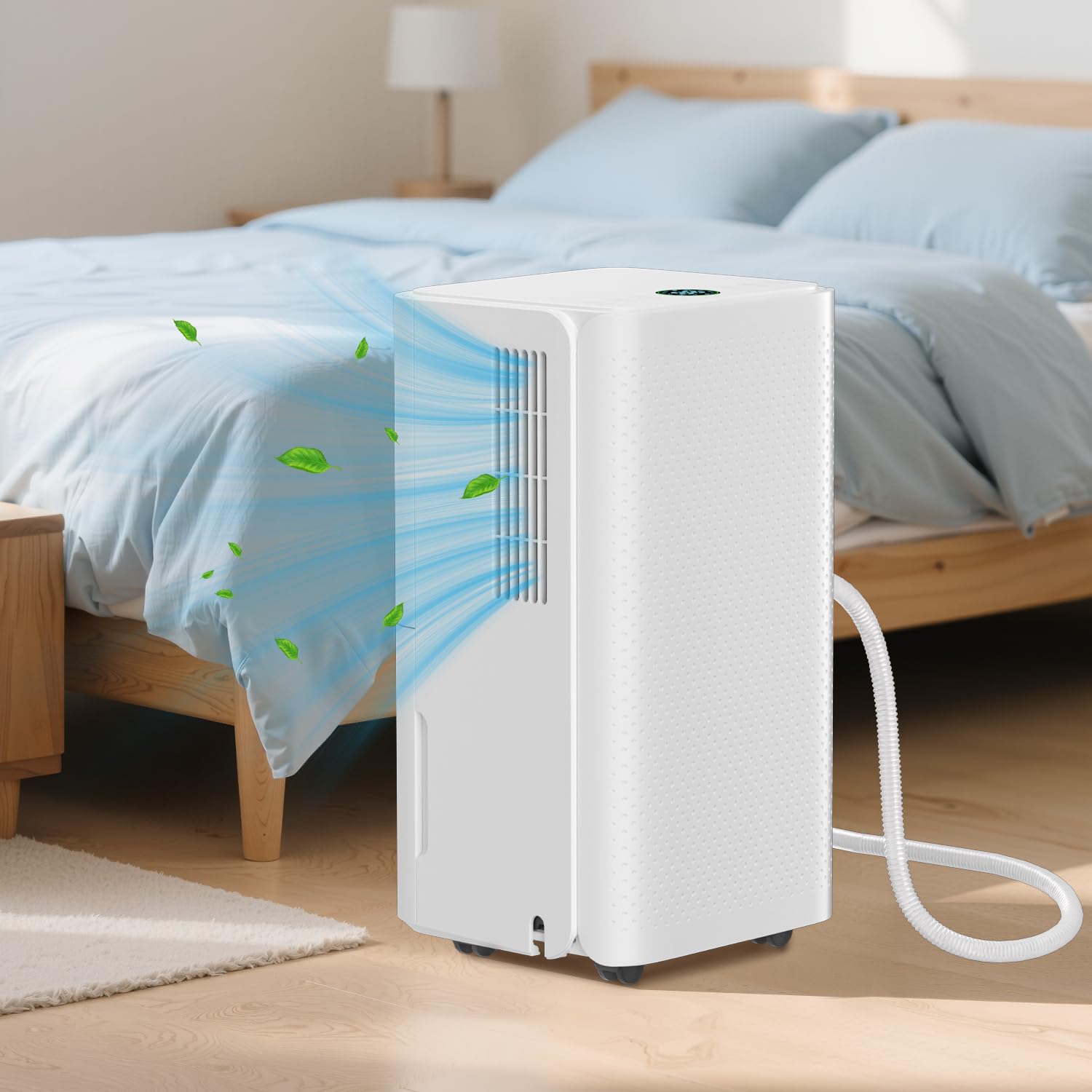 Fiqops Osuszacz powietrza 16 l/dzień, tryb spania, elektryczny osuszacz powietrza z timerem 24 h, funkcja rozmrażania, osuszacz wilgoci do piwnicy, sypialni ok. 25 m²