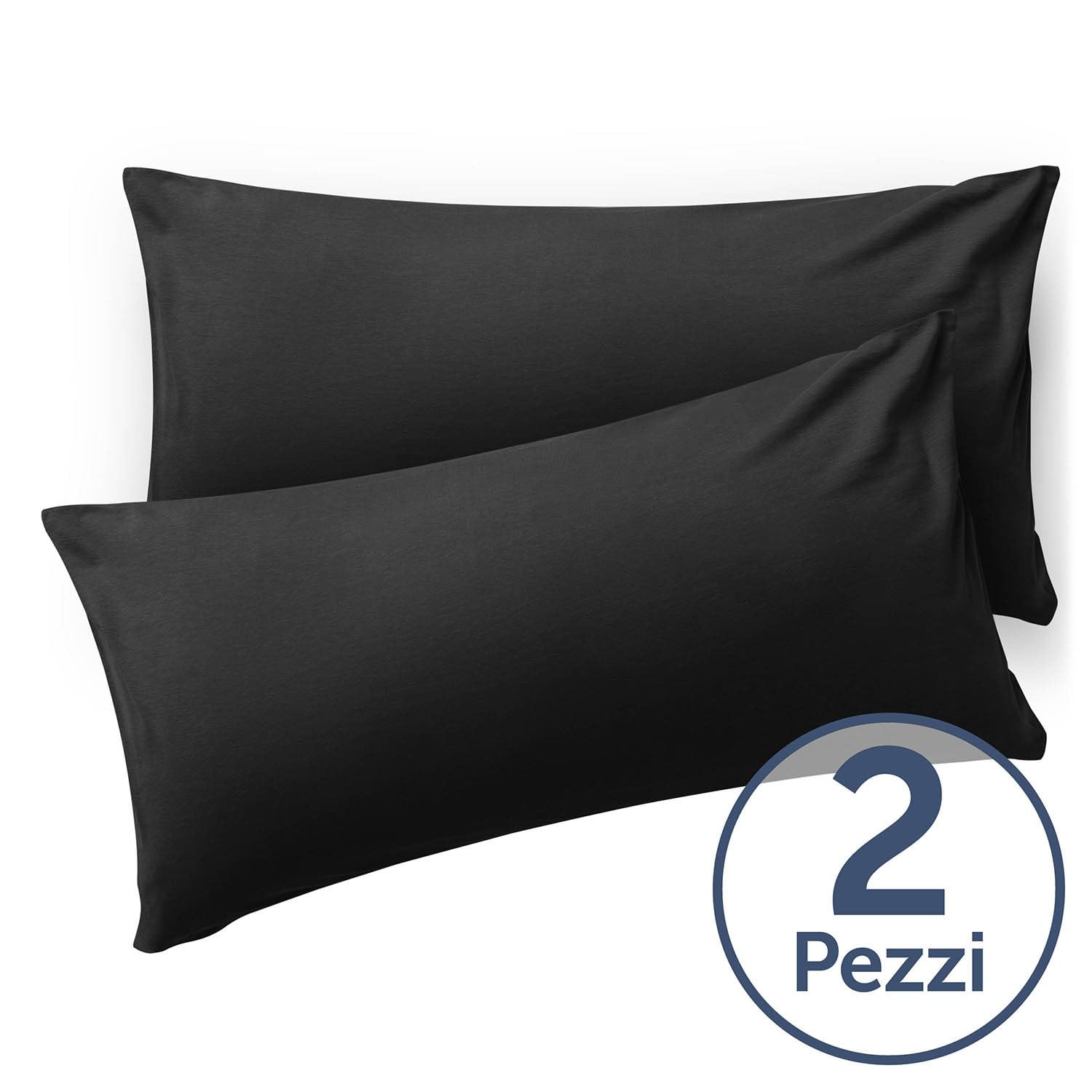 Blumtal Federe Cuscini Divano 40x80 cm - Set di Copricuscini per Divani in Microfibra a 2 Pezzi con Chiusura a Busta, certificati Oeko-Tex, extra morbidi e lavabili - Antracite