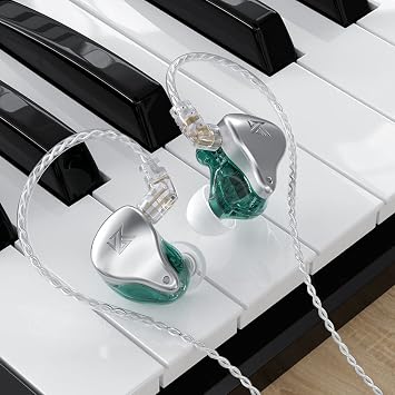 KZ AST in-Ear Monitor, 12 BA Driver HiFi Earphones, Bass Noise Cancelling Headphones with Detachable 2pin Cable for Audio Engineers Musicians Audiophile