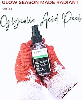 YEOUTH Glycolic Acid Peel for Face, At Home Exfoliator Aha 30% Glycolic Acid Face Peel with Retinol, Designed to Refresh & Smooth the Appearance of Skin 60ml