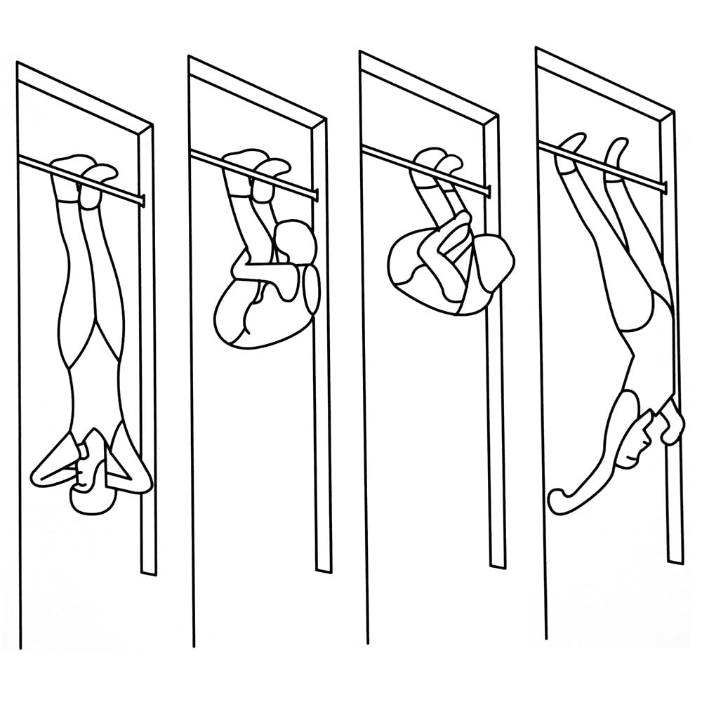 Inversion Boots | Gravity Boots | Hängeschuhe | Trainingsstiefel für Chin Ups | Coretrainer | Bauchtrainer | Verschluss mit zusätzlicher Sicherung | schwarz