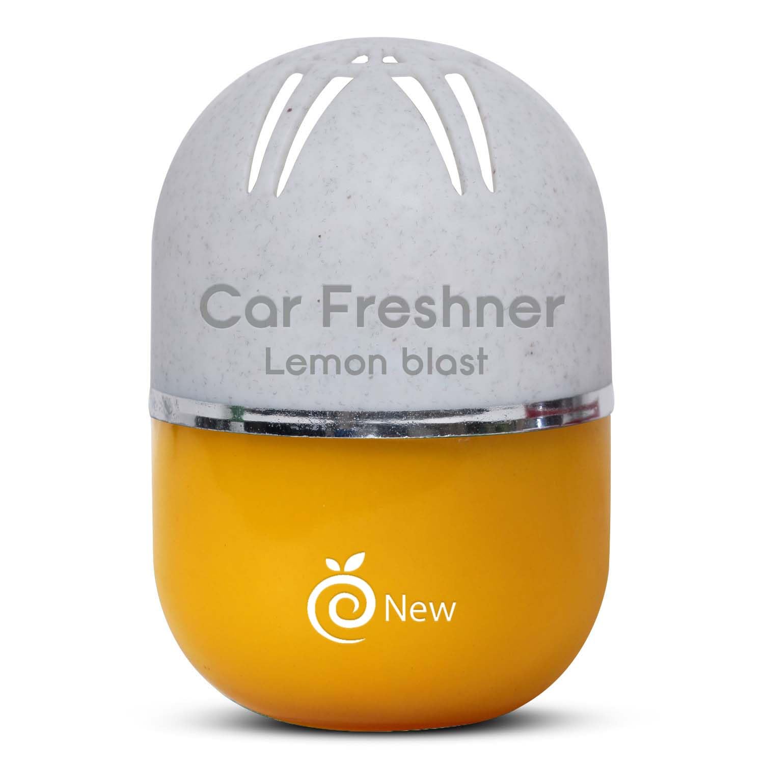 RefreshDrive Twist-Activated Car Gel Air Freshener - Lemon Blast - Pack 1, Long-lasting Fragrance up to 30 Days, Auto Scent Diffuser with Easy On-Off, Odor Eliminator for Car Interior