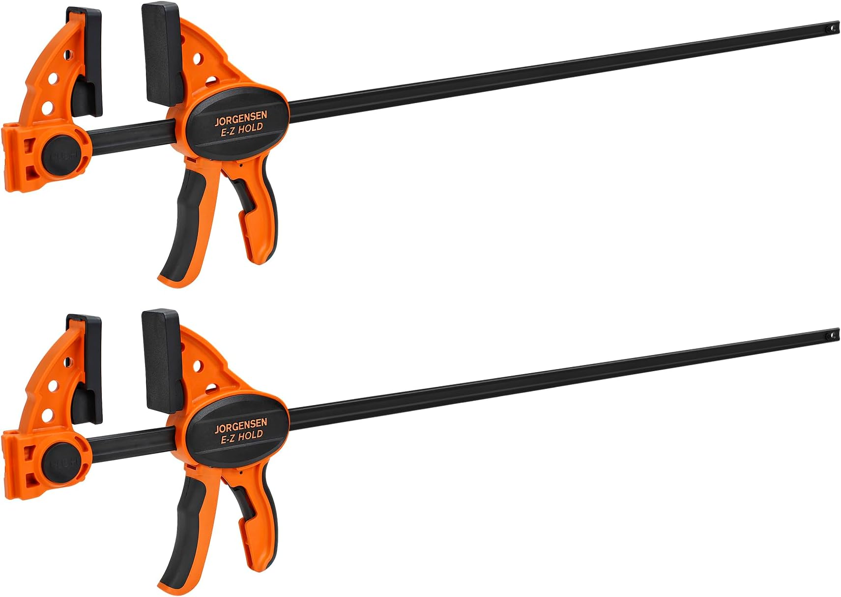 24" One Hand Clamp/Spreader - 2-pack, Medium Duty, E-Z Hold Bar Clamps Set