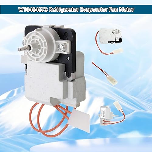 Miniatura 6 de W10464673 Motor del ventilador del evaporador del refrigerador compatible con Whirlpool KitchenAid Fridge, reemplazar modelo: WPW10464673 PS7320664