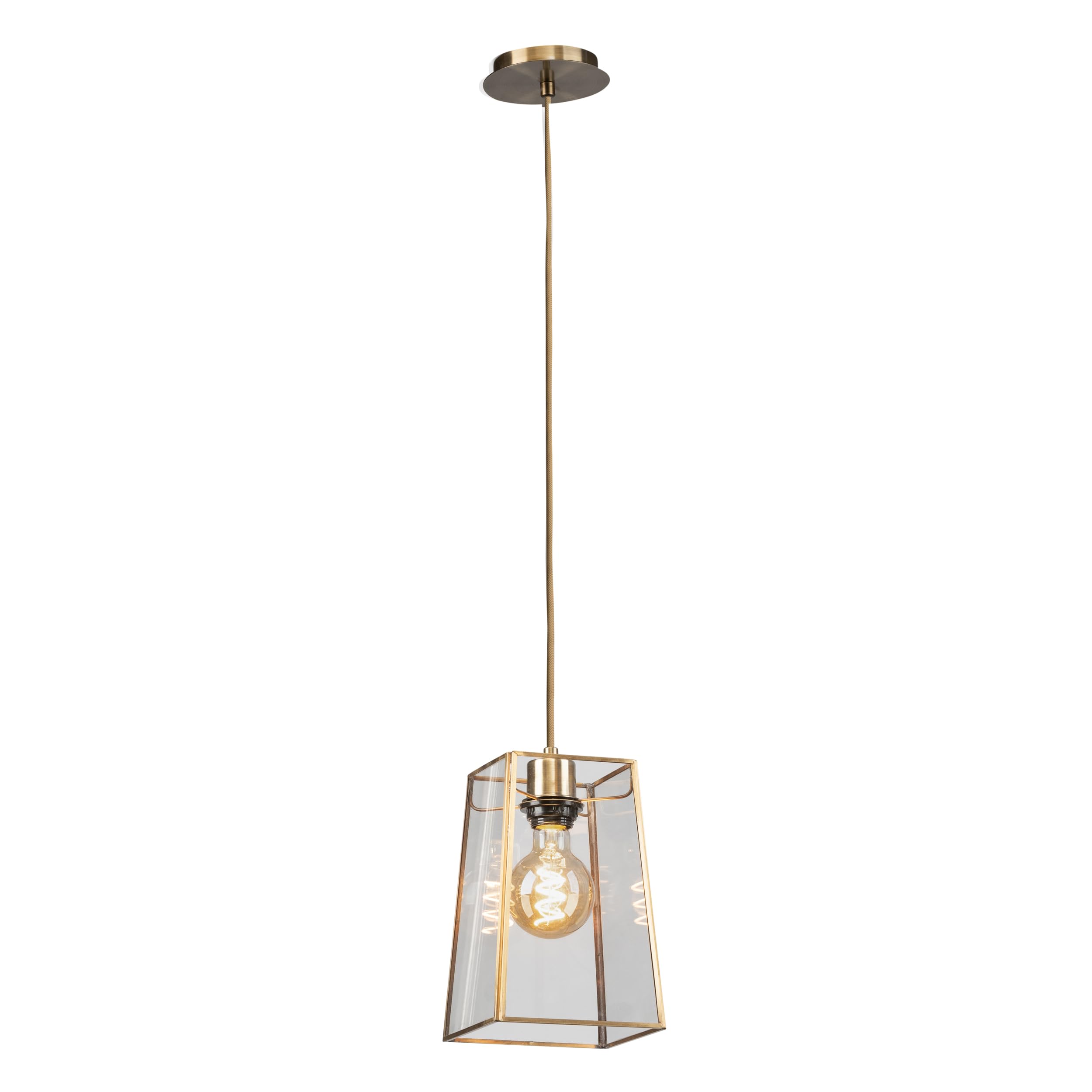 Lighting Supermarket Antique Brass Beaumont Lantern Pendant Ceiling Light