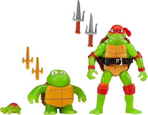 Miniatura 4 de Teenage Mutant Ninja Turtles Mutant Mayhem Making of a Ninja Raphael - Figura de acción (3 unidades)