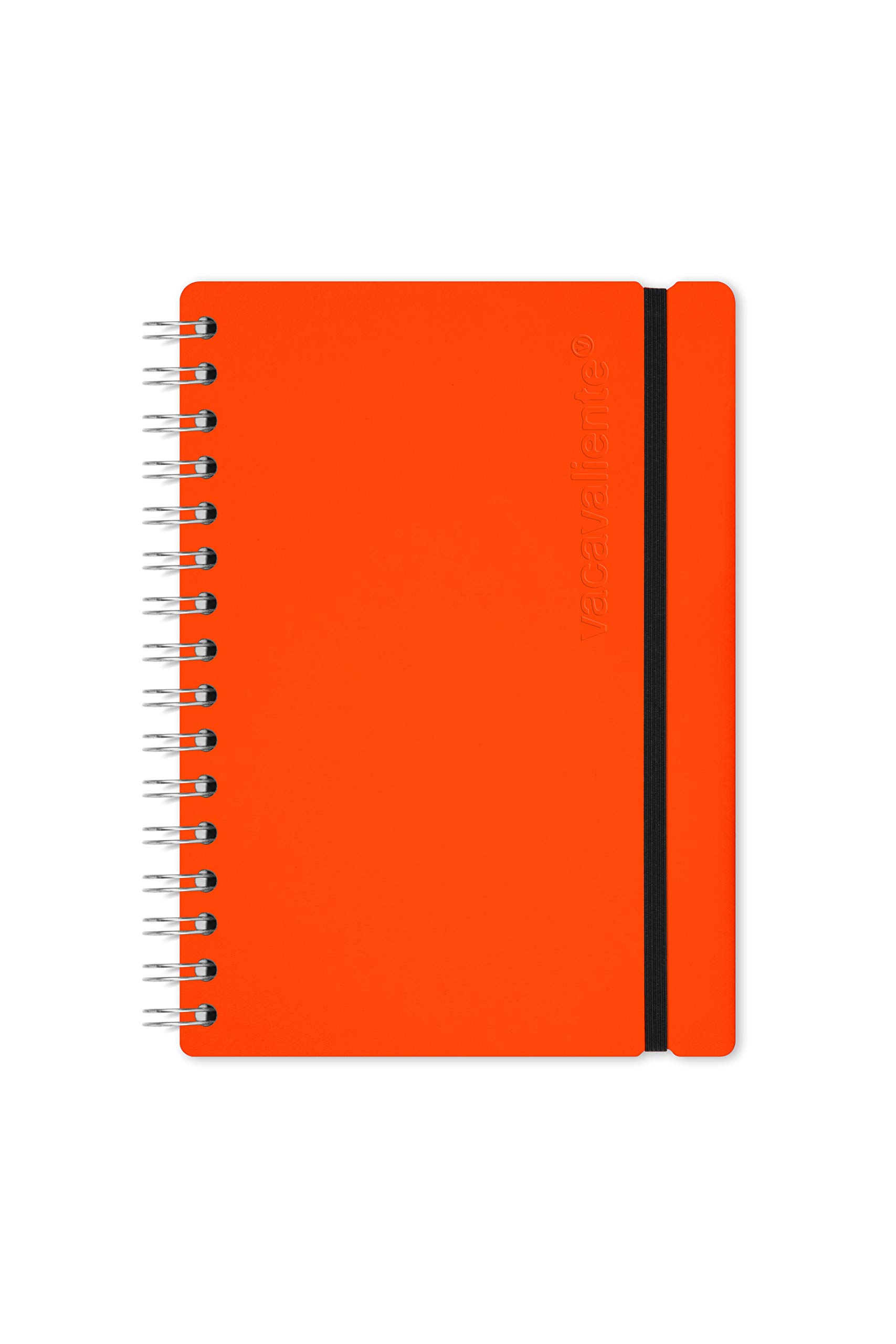 Vacavaliente Recycled Leather Notebook - Orange
