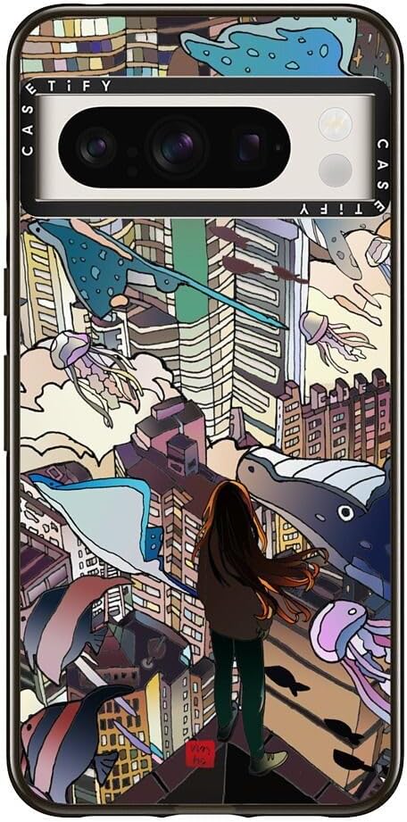 CASETiFY Impact Case for Google Pixel 8 Pro - Vivian Ho - I Can't Take My Eyes Off You - Clear Black