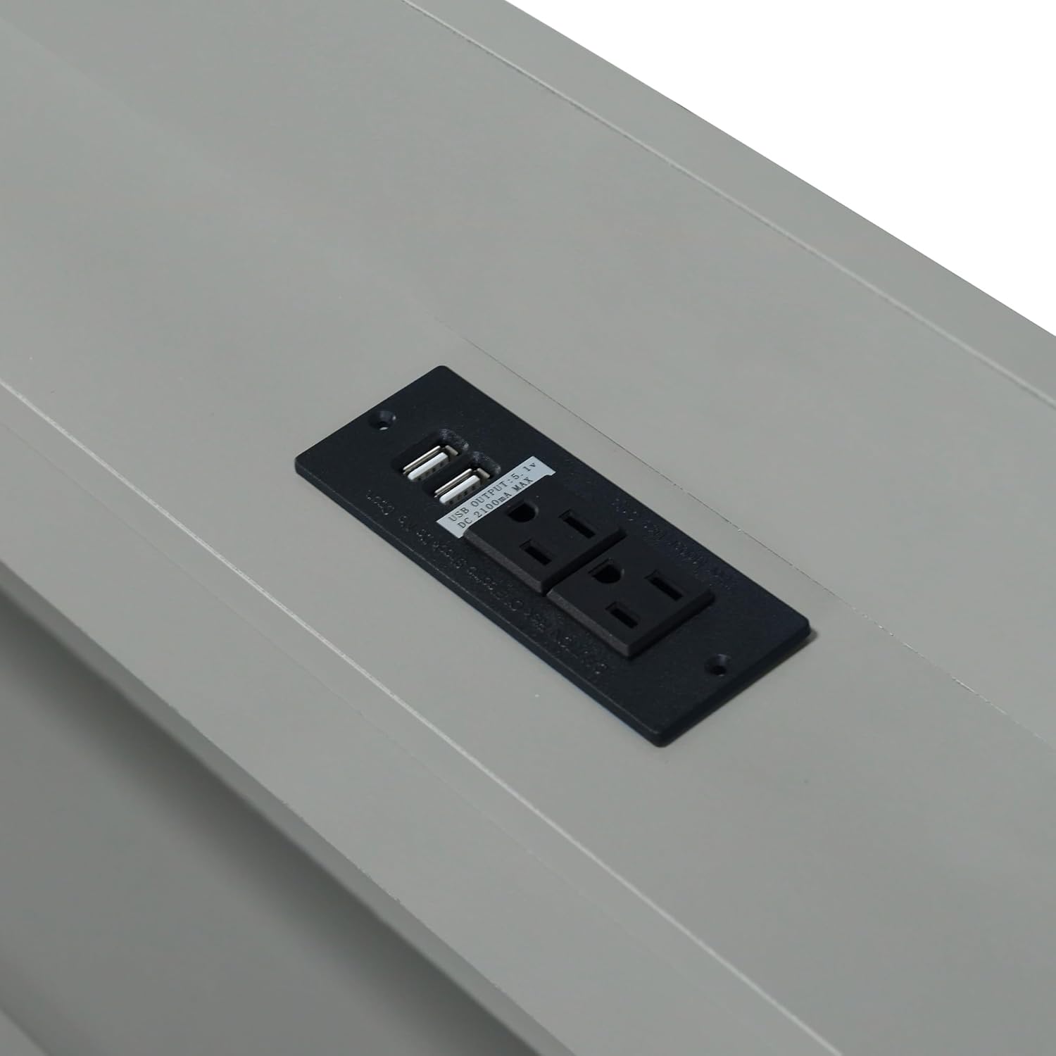 Harper & Bright Designs Twin XL Bed Frame with LED Headboard and Charging Station, Wood Captain Bed with Trundle and Storage Drawers, Gray