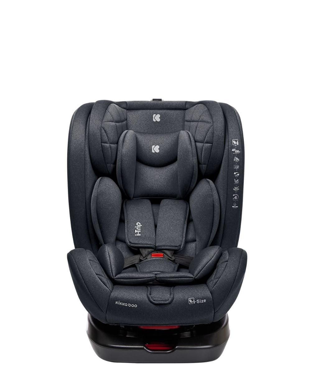 Kikkaboo Kindersitz i-Trip i-Size (40-150 cm) Gruppe 0+/1/2/3 verstellbar Isofix grau