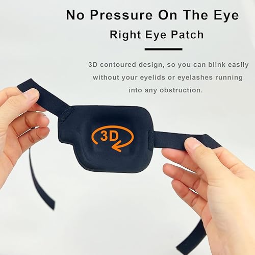 Miniatura 2 de Parche para los ojos, 2 parches médicos para los ojos para adultos y niños, parches para ojos perezosos para ambliopía 3D para ojo derecho (derecha)