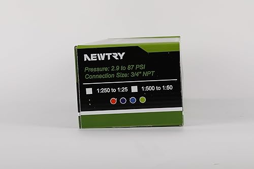 Miniatura 12 de NEWTRY 1 500-1 50 Inyector de fertilizante para riego por goteo, bomba dosificadora 0.2%-2%, para jardín, invernadero, ganado, agricultura, sistema