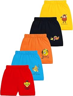 Kuchipoo © Disney Boys Regular Fit Cotton Shorts - Pack of 5 Price In India
