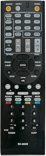 RC-865M Control remoto de repuesto aplicable para receptor AV Onkyo TX-NR525 TXNR525