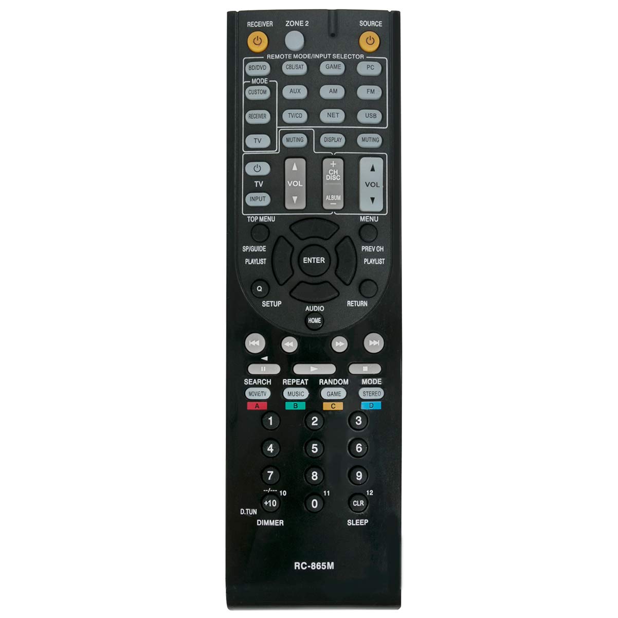 Amazon.com: RC-865M Replacement Remote Control Applicable for