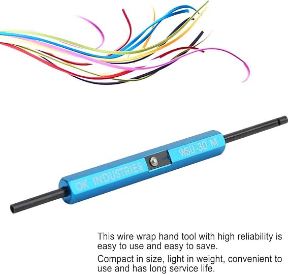 Taidda Metal Wire Wrap Hand Tool, Singlestranded Practical 3 in 1 Function Wire Wrapping Tool Wire Strip Tool, Repairing for Awg 30 WireWsu30M