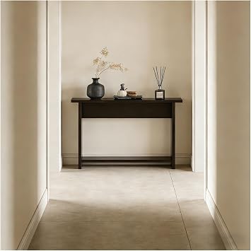 Skinny Behind Sofa Table Narrow Entryway Table Height 85cm Console Table Convenient for Small Items Sofa Backrest Table Sofa Back Shelf Easy Installation A,100x15x85cm/39.4x5.9x33.5inch