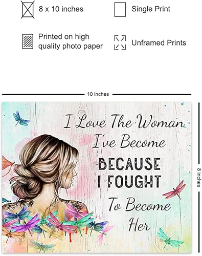 Vista 2 de Boho Inspirational Wall Art for Women - Positive Quotes Sayings for Wall Decor- Encouragement Gifts Teens Girls - Motivational Art Posters - Rustic