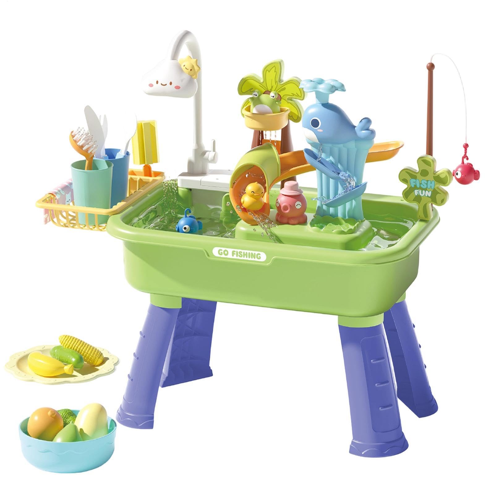 Generisch Outdoor Wassertisch für Kinder Sommer Pool Spielsachen | Küchen Spülbecken Spielsachen für Vorschulkinder, Garten, Terrasse, , Camping, Kita, Zuhause, Badezimmer, Spielzimmer und