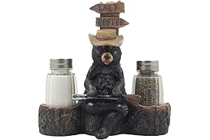 Papa Bear Overseeing Shotgun Wedding Salt and Pepper Shakers