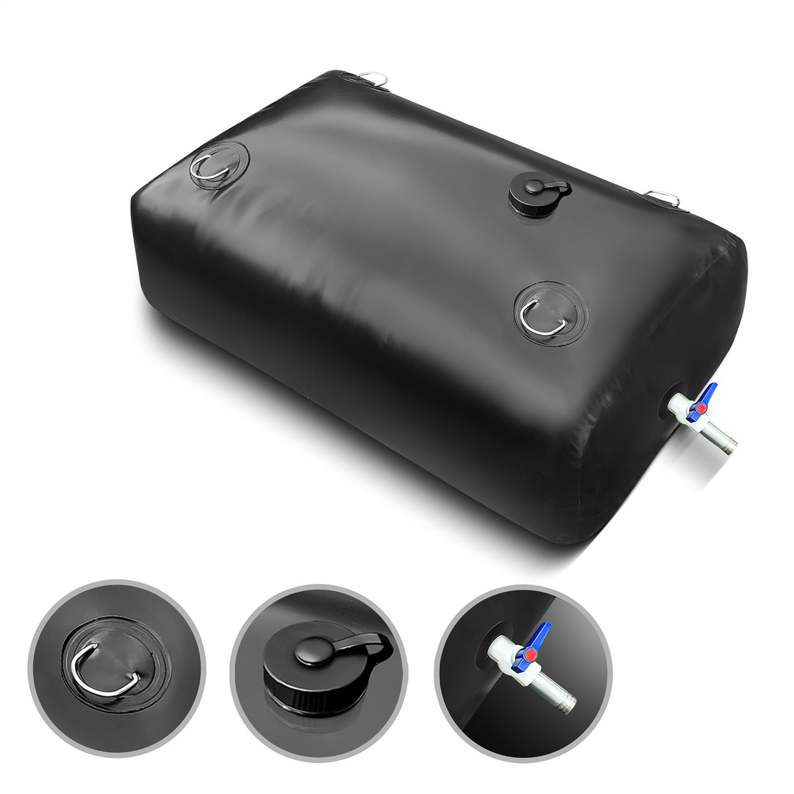 Réservoir d'Eau Souple - Sac réservoir pliable grande capacité 110 L,Réservoir de stockage d'eau avec robinet,pour Voiture, Camping-car, Maison, Camping, Jardin, Pique-nique, Activités de plein air
