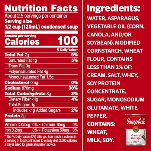 Image of Campbell's Condensed Cream of Asparagus Soup, 10.5 oz Can