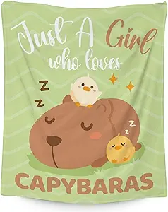 Blanket for Girls - 50"x60" Cute Throw Gifts - Green Soft Fuzzy Blankets for Bed, Couch & Living Room