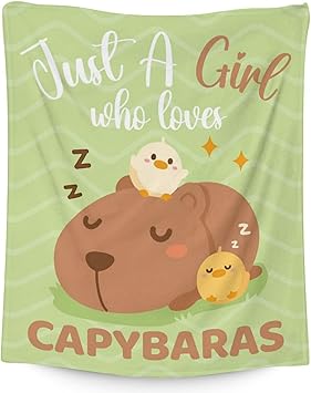 Blanket for Girls - 50"x60" Cute Throw Gifts - Green Soft Fuzzy Blankets for Bed, Couch & Living Room
