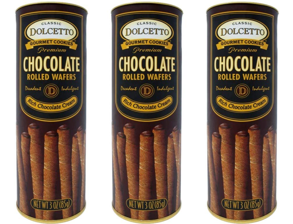 Dolcetto Lemon Rolled Wafers 3 Oz. (Pack of 12)
